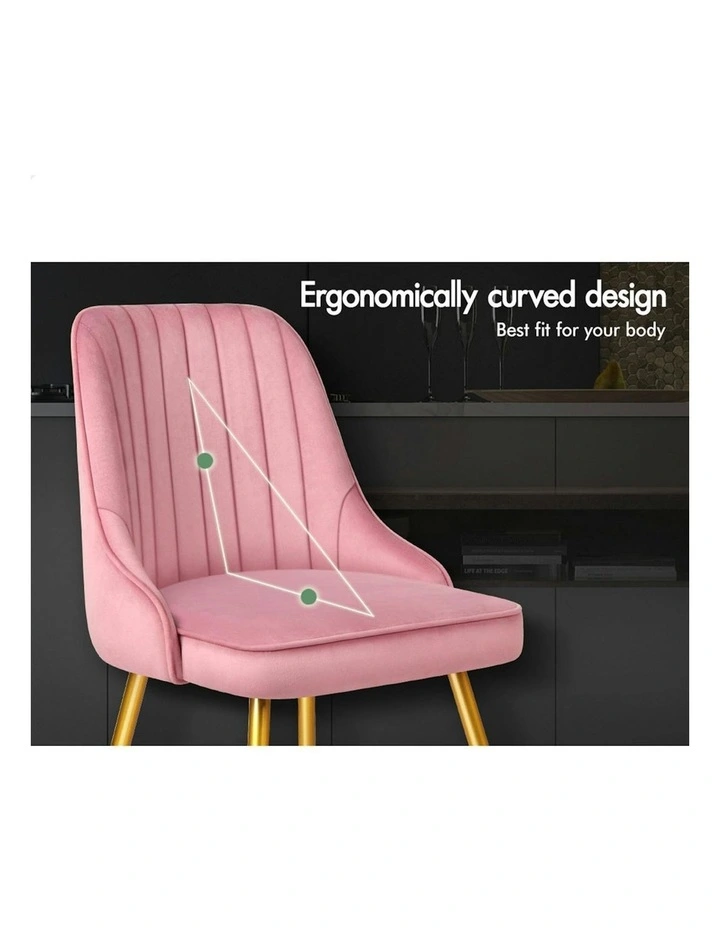 Dining Chairs in Velvet Pink image 4
