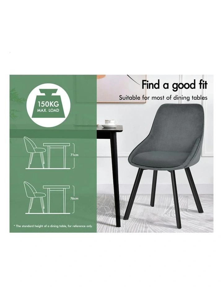 Dining Chairs in Grey image 2