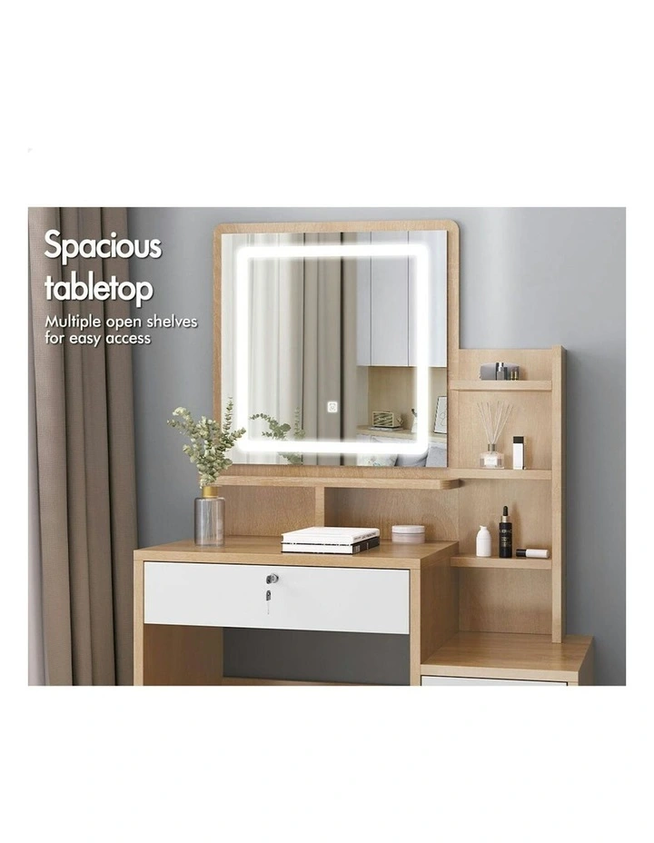 Dressing Table And Stool Set in Multi image 2