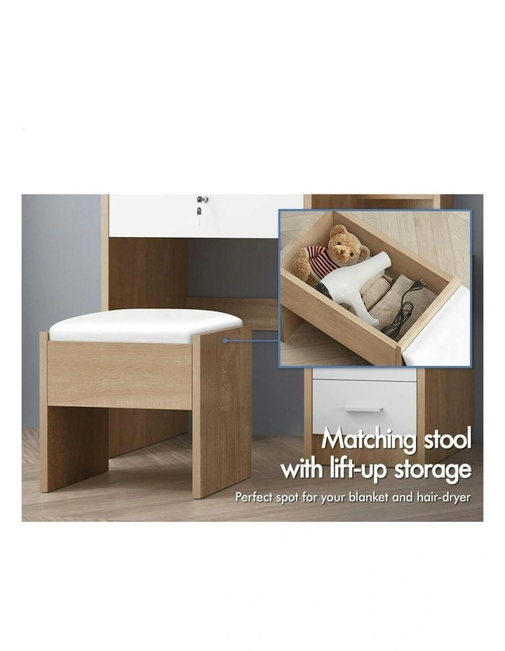 Dressing Table And Stool Set in Multi image 6