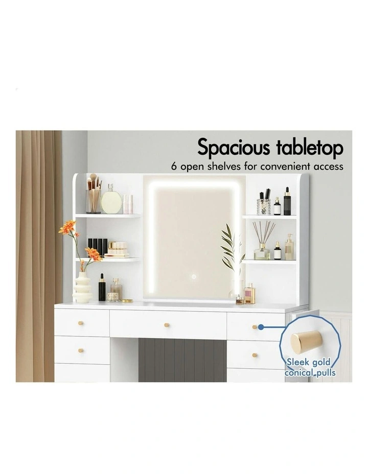 Dressing Table Set in White image 2