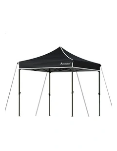 Oxford Folding Outdoor Tent in Black