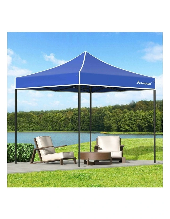 Gazebo 600D Oxford Folding Outdoor Tent in Blue image 2
