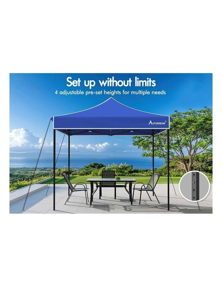 Gazebo 600D Oxford Folding Outdoor Tent in Blue image 5