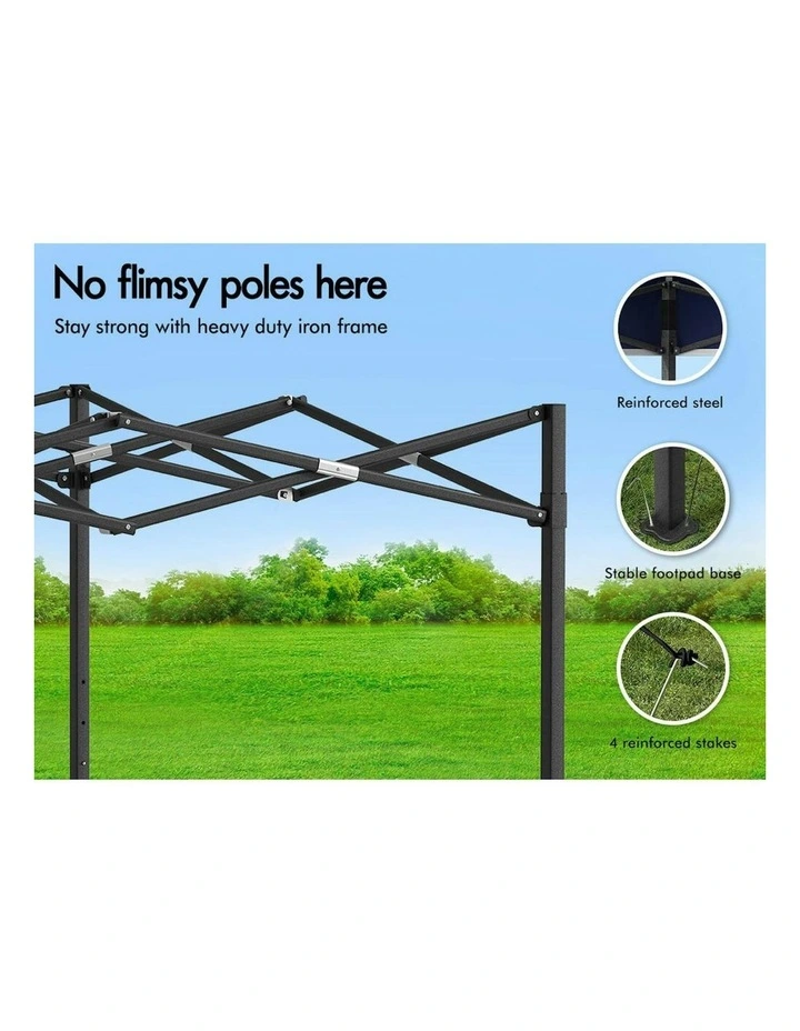 Gazebo Oxford Folding Tent 3x3m in Navy image 4