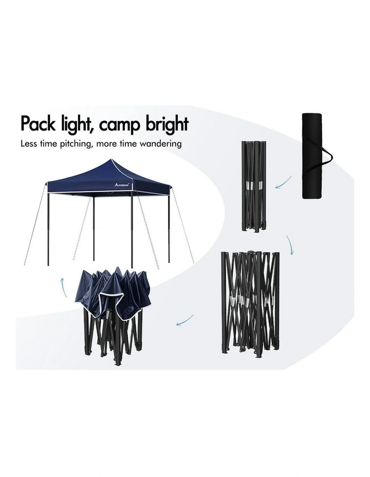 Gazebo Oxford Folding Tent 3x3m in Navy image 7