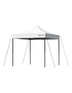 Gazebo Pop Up Marquee 600D Oxford Folding Tent 3x3m in White