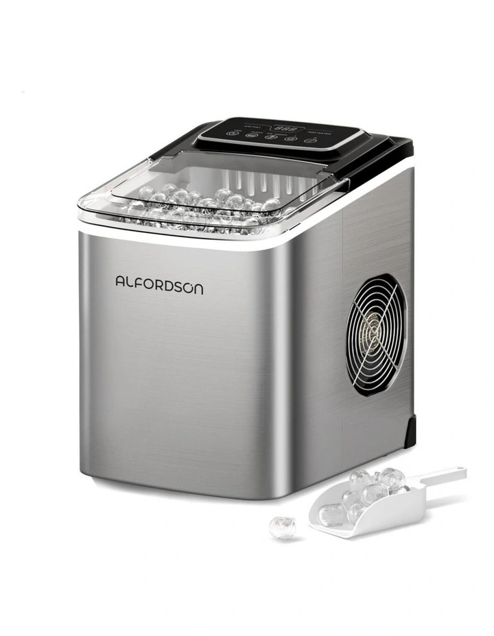 Commercial 12kg 24hour Timer 2.2L Portable Ice Maker in Silver image 1