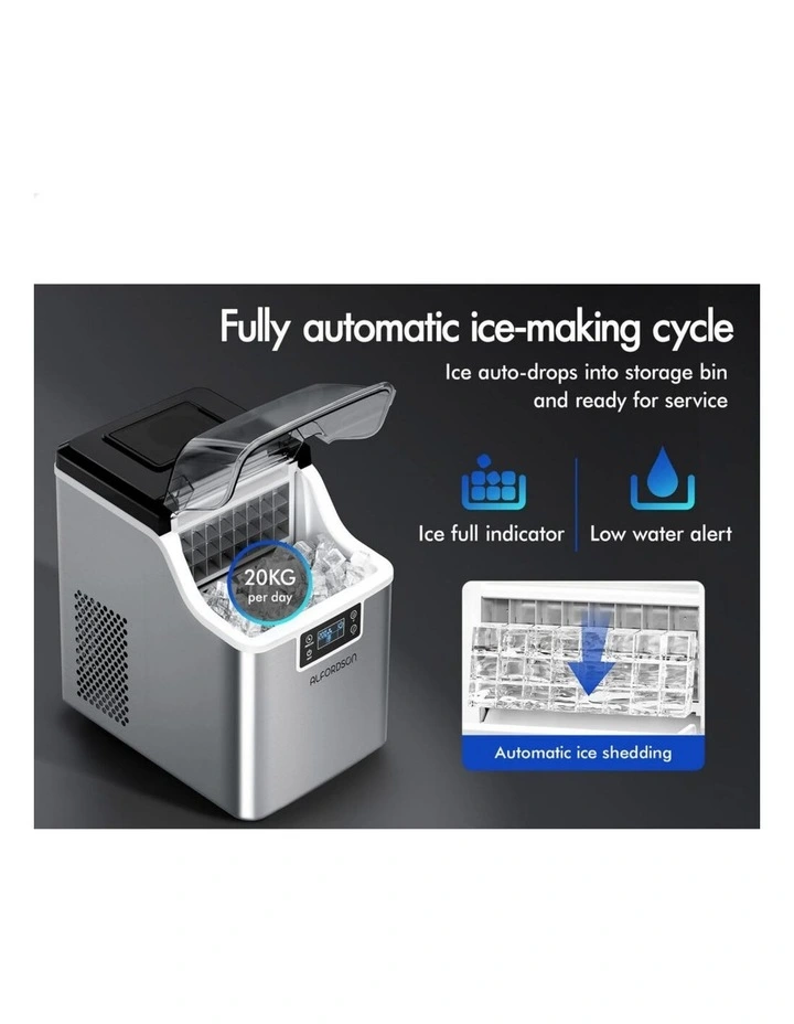 Commercial Ice Maker Machine 3.7L in Silver image 3