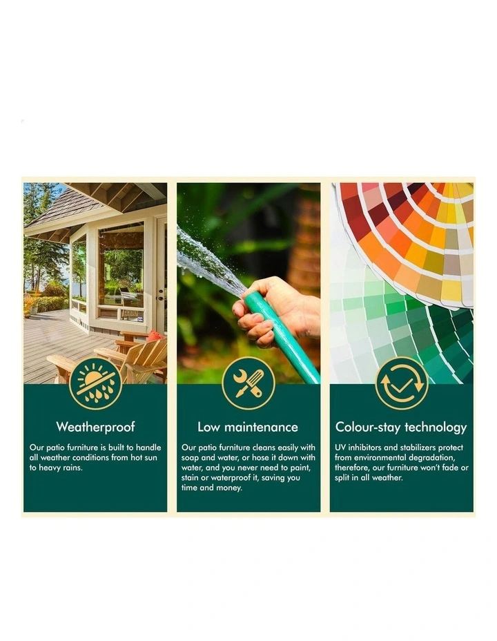 Outdoor Dining Lounge Chair in Black image 5