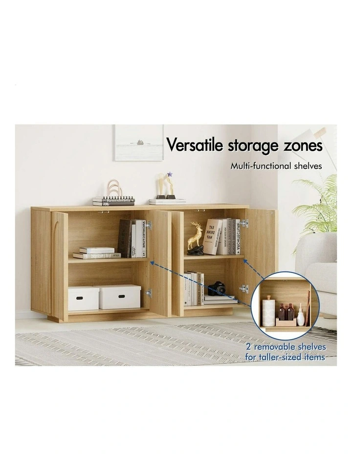 Buffet Sideboard Storage Cabinet in Wood image 3