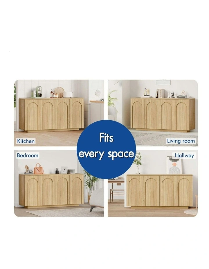 Buffet Sideboard Storage Cabinet in Wood image 4