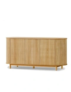 Buffet Hallway Doors Sideboard Cabinet in Beige