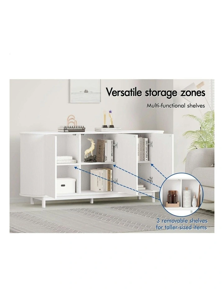 Buffet Hallway Table Sideboard Cabinet in White image 3