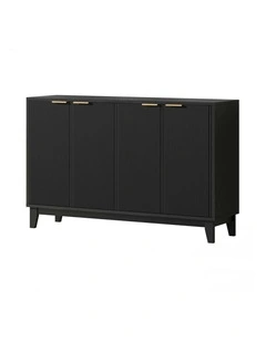 Buffet Hallway Table Sideboard Storage Cabinet in Black