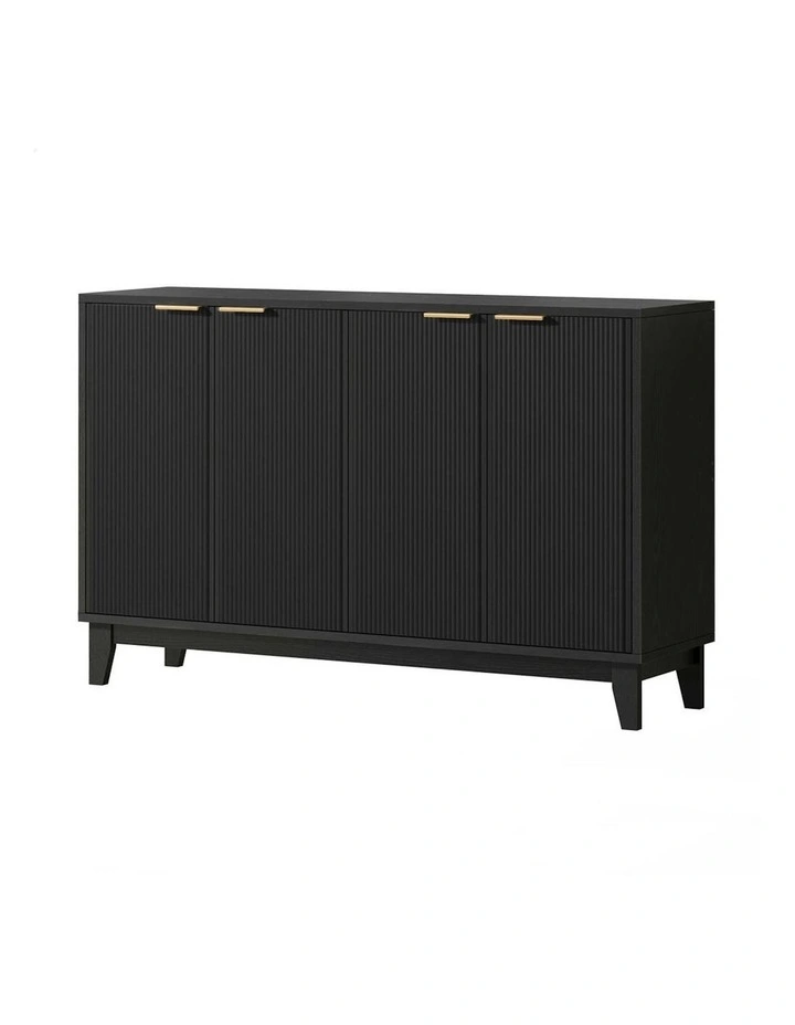 Buffet Hallway Table Sideboard Storage Cabinet in Black image 1
