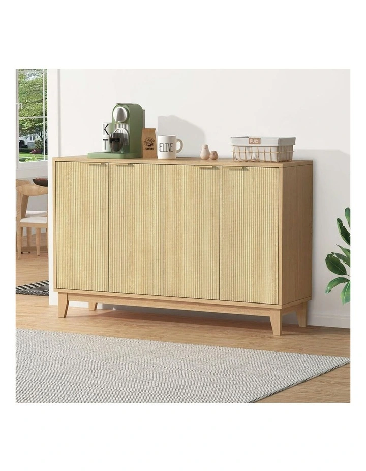 Buffet Hallway Table Sideboard Storage Cabinet in Beige image 2