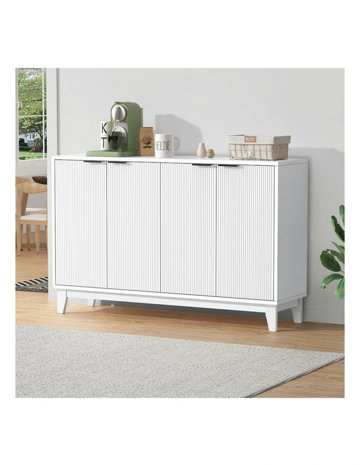 Buffet Hallway Sideboard Storage Cabinet in White image 2