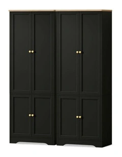 Buffet Hallway Sideboard Storage Cabinet 184cm in Black