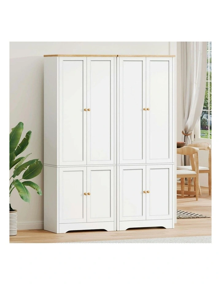 Buffet Hallway Sideboard Storage Cabinet 184cm in White image 2