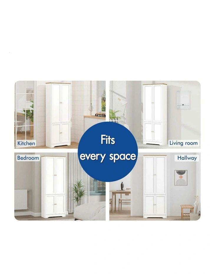 Buffet Hallway Sideboard Storage Cabinet 184cm in White image 5