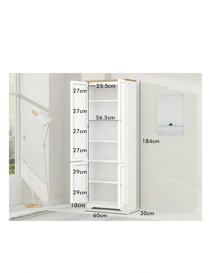 Buffet Hallway Sideboard Storage Cabinet 184cm in White image 7