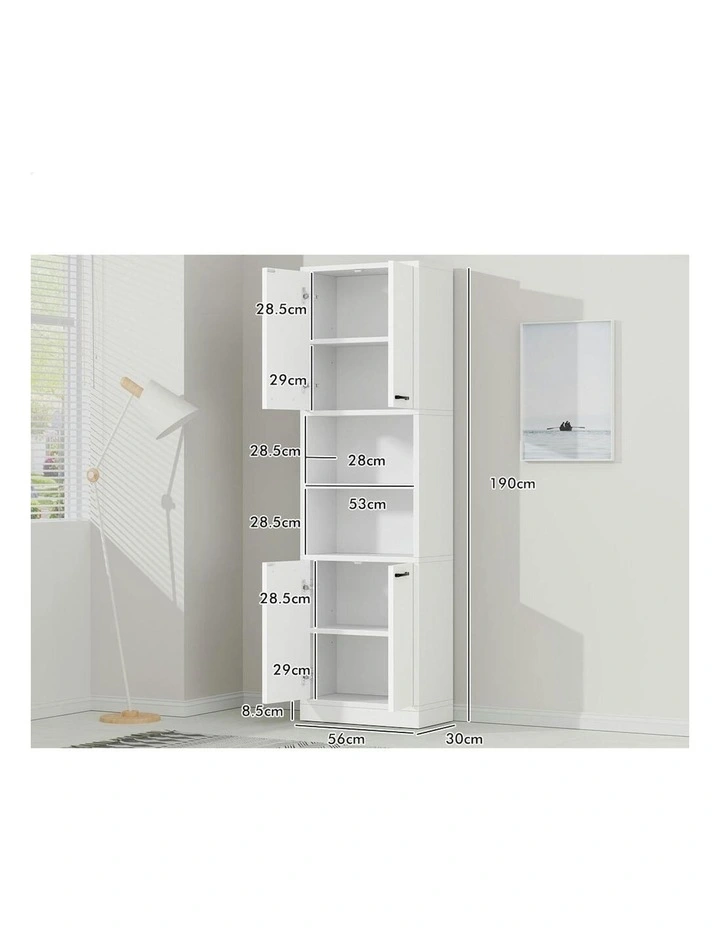 Buffet Sideboard Storage Cabinet 190cm in White image 7