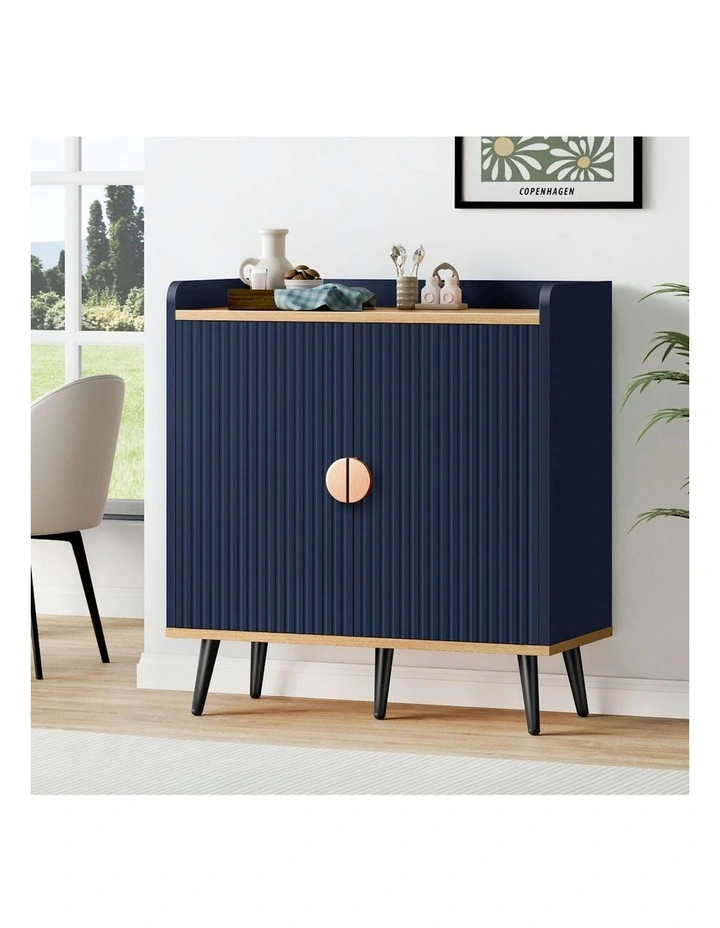 Buffet Hallway Sideboard Cabinet Storage in Blue image 2