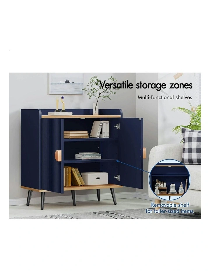 Buffet Hallway Sideboard Cabinet Storage in Blue image 3
