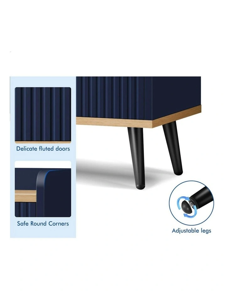 Buffet Hallway Sideboard Cabinet Storage in Blue image 5