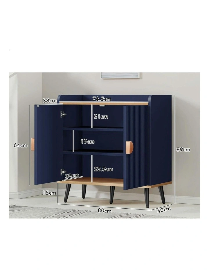 Buffet Hallway Sideboard Cabinet Storage in Blue image 6