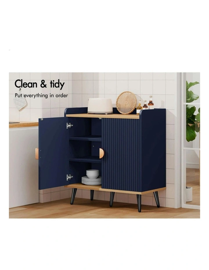 Buffet Hallway Sideboard Cabinet Storage in Blue image 7