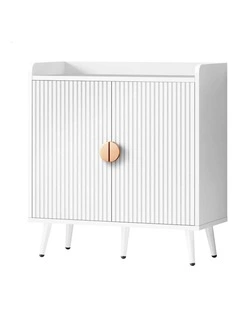Buffet Hallway Doors Sideboard Cabinet Storage in White