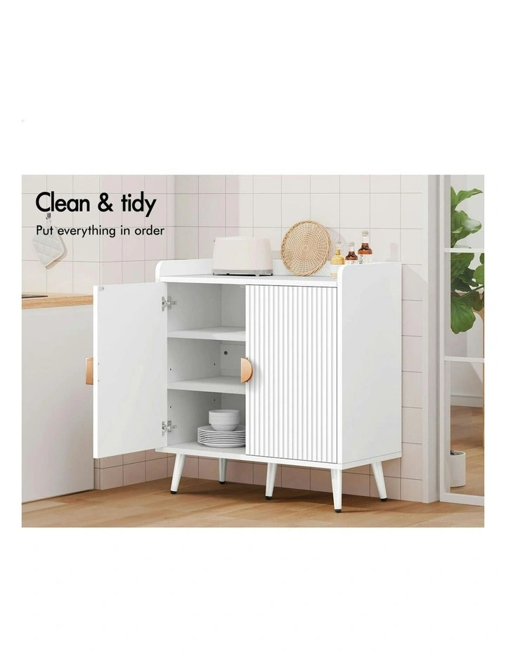 Buffet Hallway Doors Sideboard Cabinet Storage in White image 7