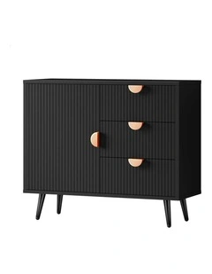 Buffet Sideboard Storage Cabinet in Black