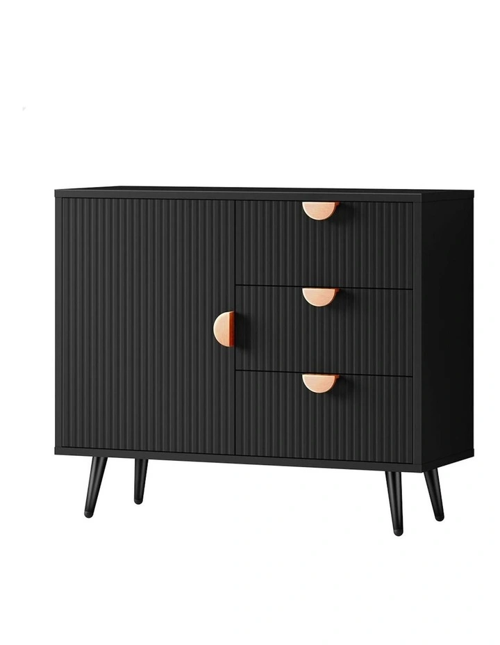 Buffet Sideboard Storage Cabinet in Black image 1