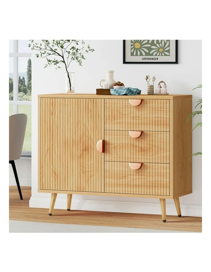 Buffet Sideboard Storage Cabinet in Wood image 2
