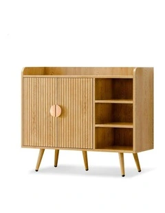 Shoe Storage Cabinet 18 Pairs in Wood