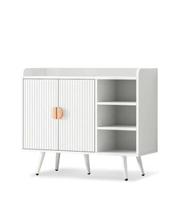 Shoe Storage Cabinet 18 Pairs in White