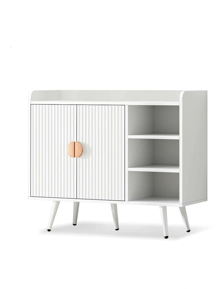 Shoe Storage Cabinet 18 Pairs in White image 1