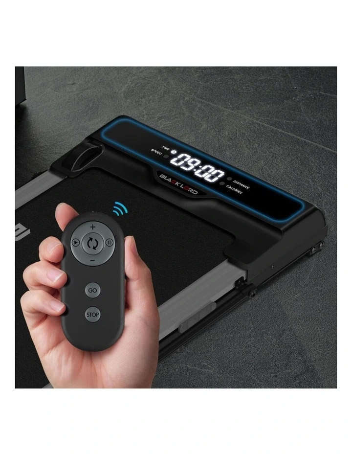 Incline Brushless Motor Foldable Treadmill Electric Walking Pad in Black image 2