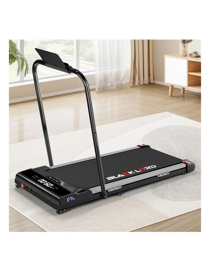 Incline Brushless Motor Foldable Treadmill Electric Walking Pad in Black image 5