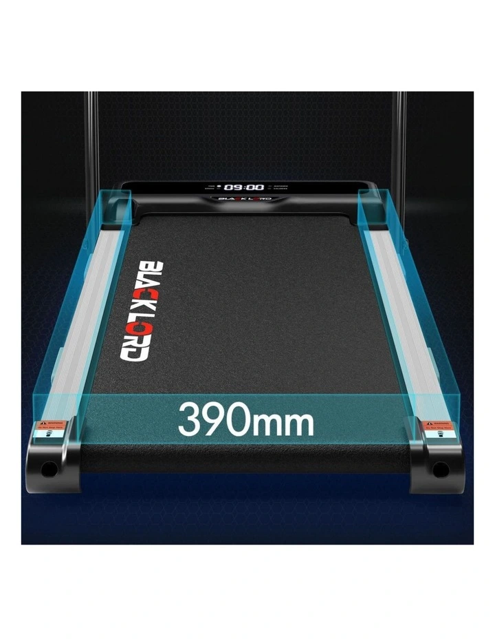 Incline Brushless Motor Foldable Treadmill Electric Walking Pad in Black image 6