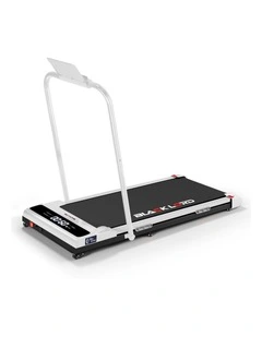 Incline Brushless Motor Foldable Treadmill Electric Walking Pad in White