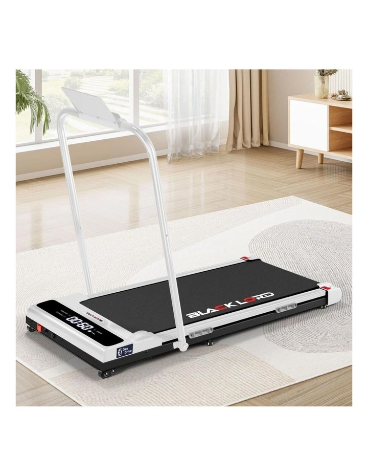 Incline Brushless Motor Foldable Treadmill Electric Walking Pad in White image 6