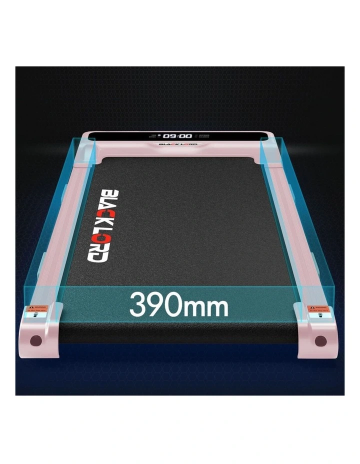 Home Gym Incline Brushless Motor Treadmill Electric Walking Pad in Pink image 2