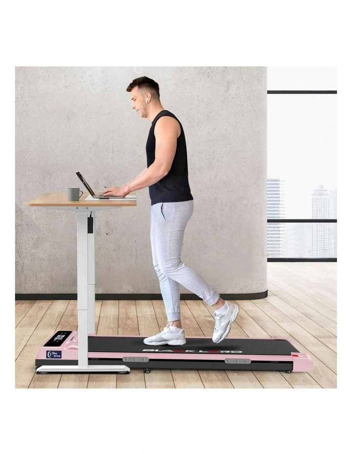Home Gym Incline Brushless Motor Treadmill Electric Walking Pad in Pink image 4