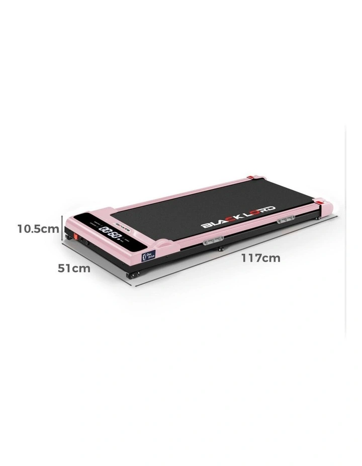 Home Gym Incline Brushless Motor Treadmill Electric Walking Pad in Pink image 5
