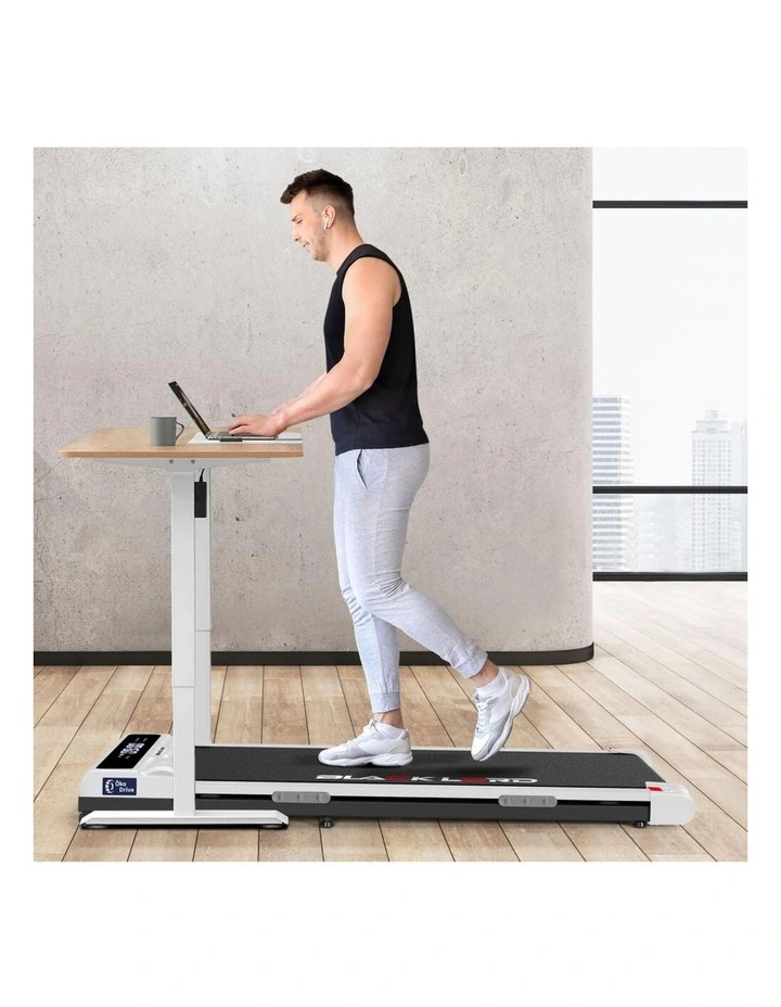 Incline Electric Walking Pad Treadmill in White image 4