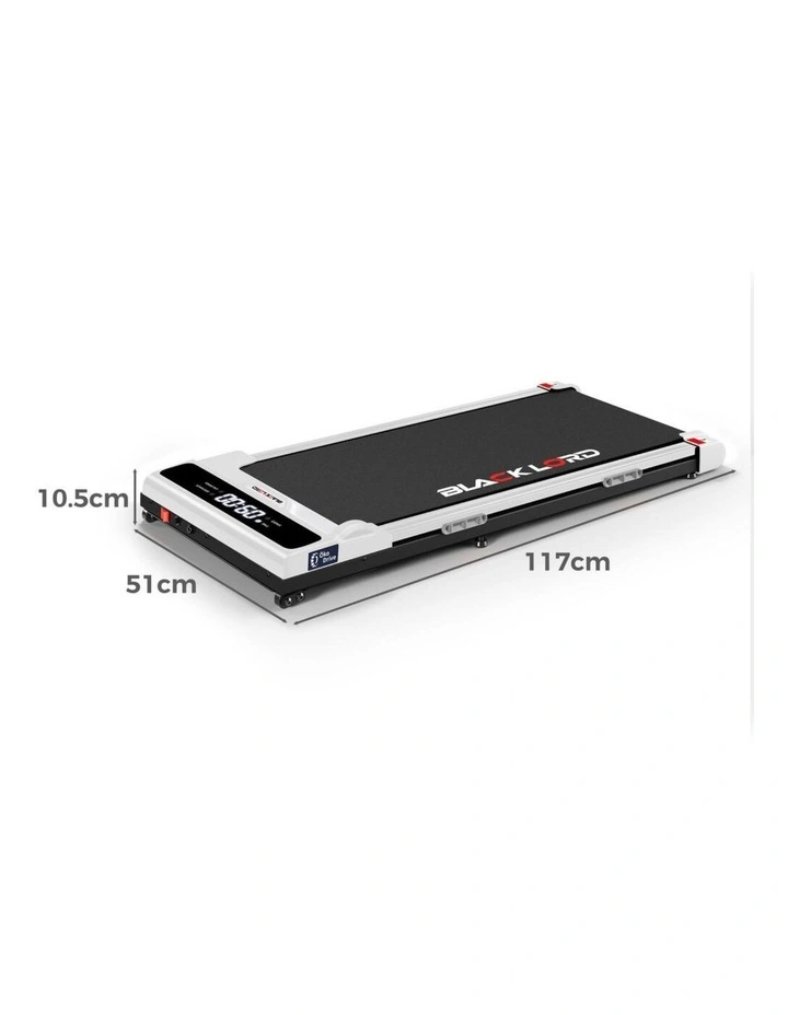 Incline Electric Walking Pad Treadmill in White image 7